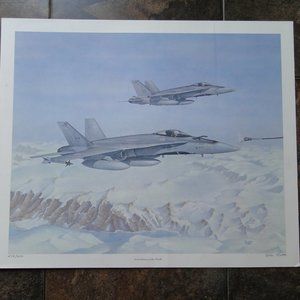 1989 COLIN LATTA GUARDIANS OF THE NORTH RARE PRINT